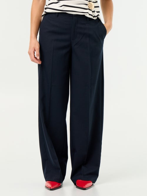 Pantaloni ampi fluidi a tinta unita - Kiabi