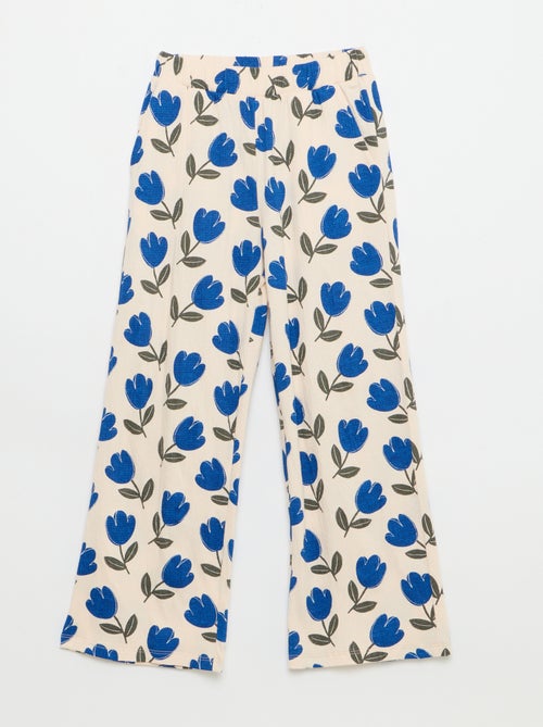 Pantaloni ampi in maglia crêpe - Kiabi