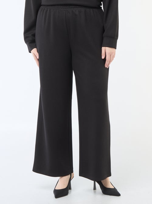 Pantaloni ampi in tessuto stretch a coste - Kiabi