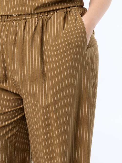 Pantaloni ampi in viscosa fluida - Kiabi