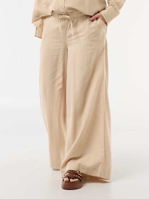 Pantaloni ampi premaman in misto lino - Kiabi Pantaloni ampi premaman in misto lino - Kiabi