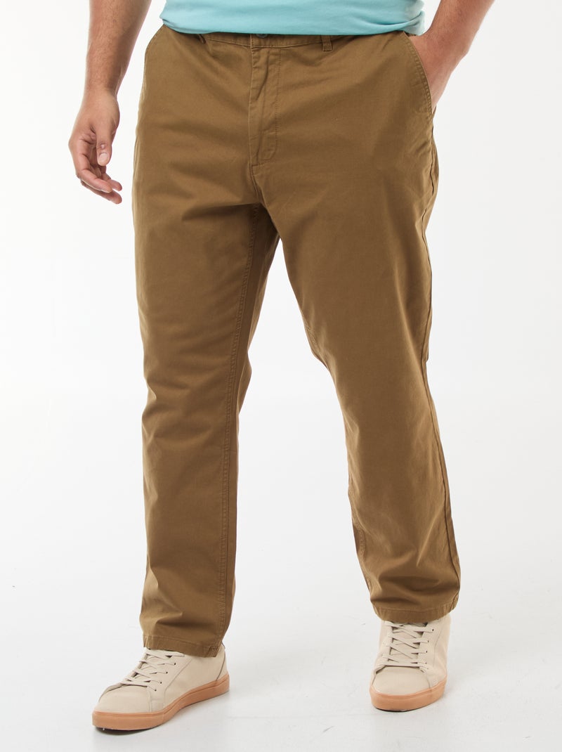 Pantaloni chino slim - L32 Marrone - Kiabi