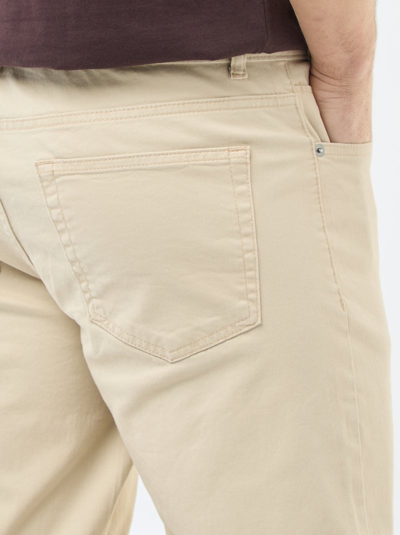 Pantaloni chino slim 5 tasche - L32 Beige - Kiabi