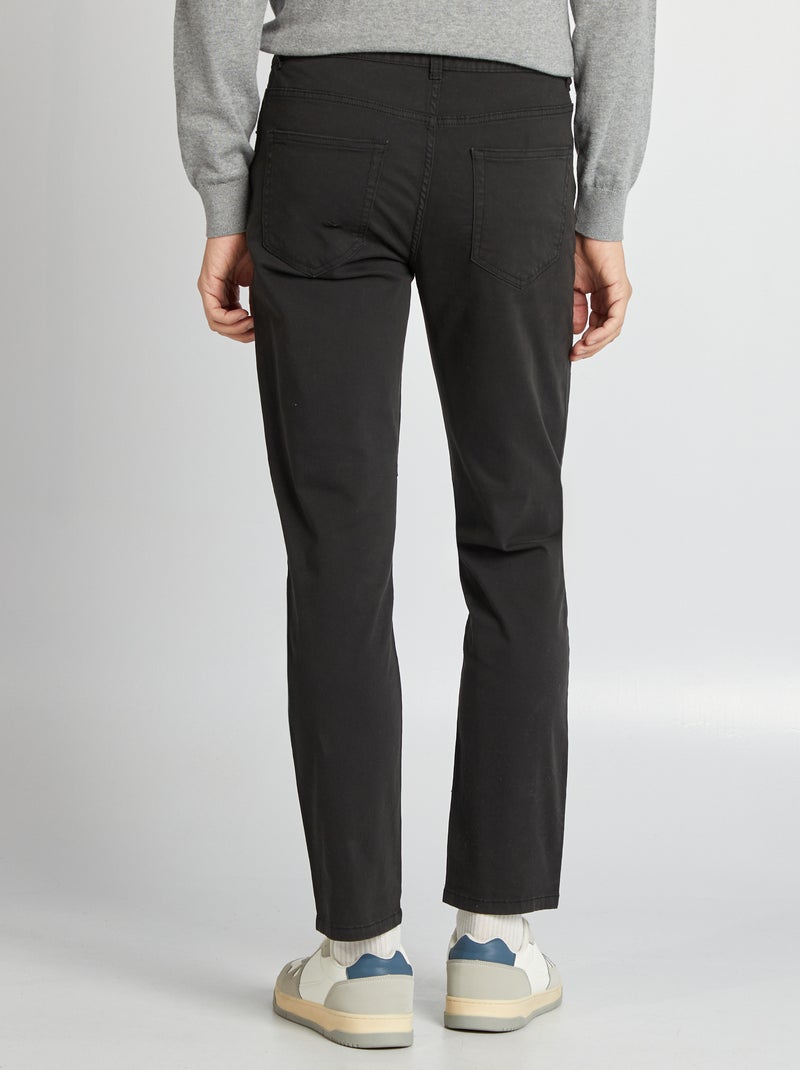 Pantaloni chino slim 5 tasche - L32 NERO - Kiabi