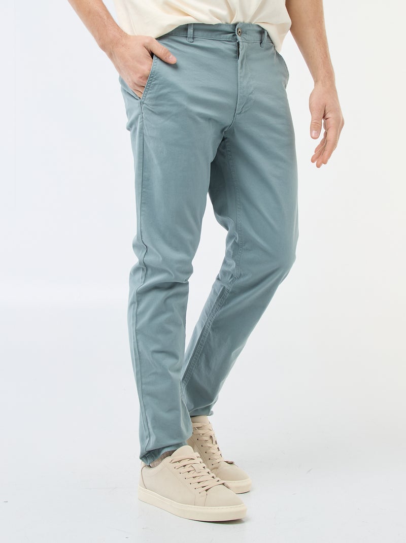 Pantaloni chino slim Blu - Kiabi