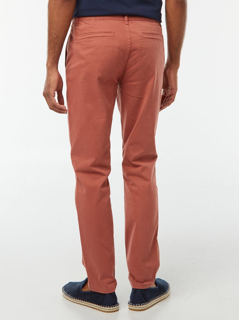 Pantaloni chino slim Rosa - Kiabi