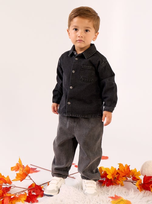 Pantaloni da jogging in denim - Kiabi