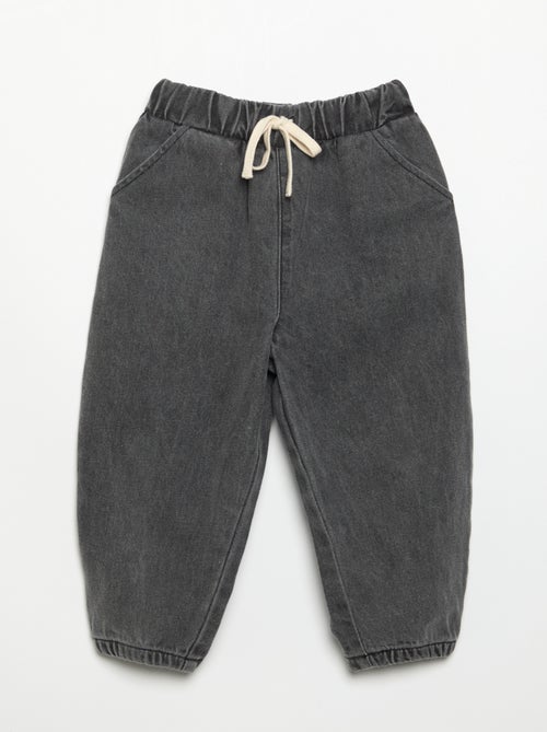 Pantaloni da jogging in denim - Kiabi