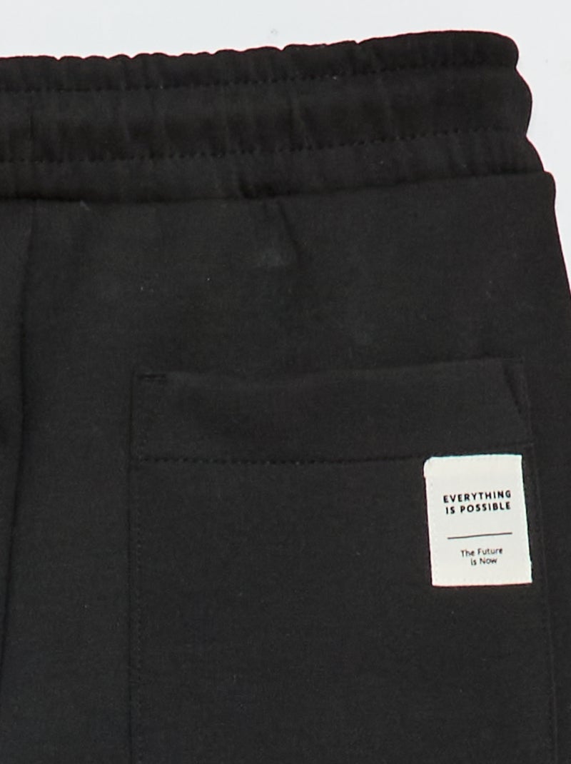 Pantaloni da jogging in felpa Nero - Kiabi