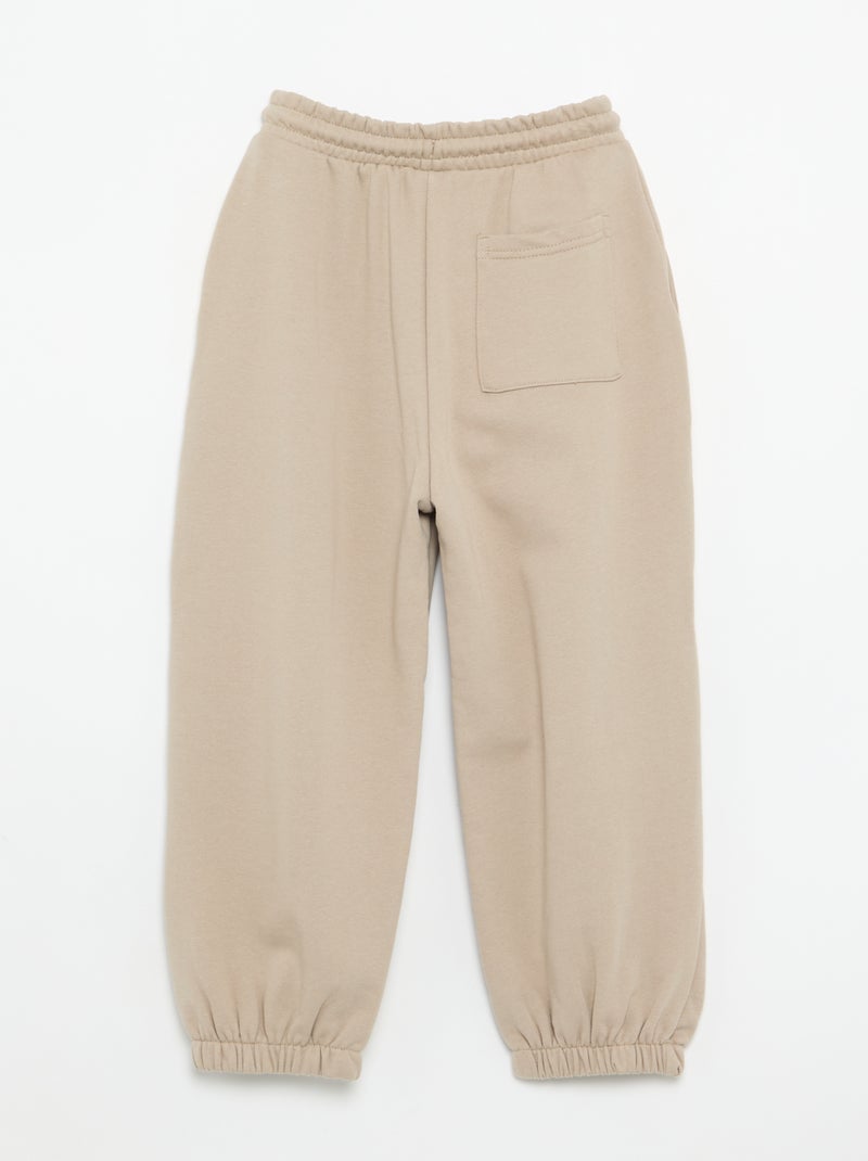 Pantaloni da jogging in French Terry Beige - Kiabi