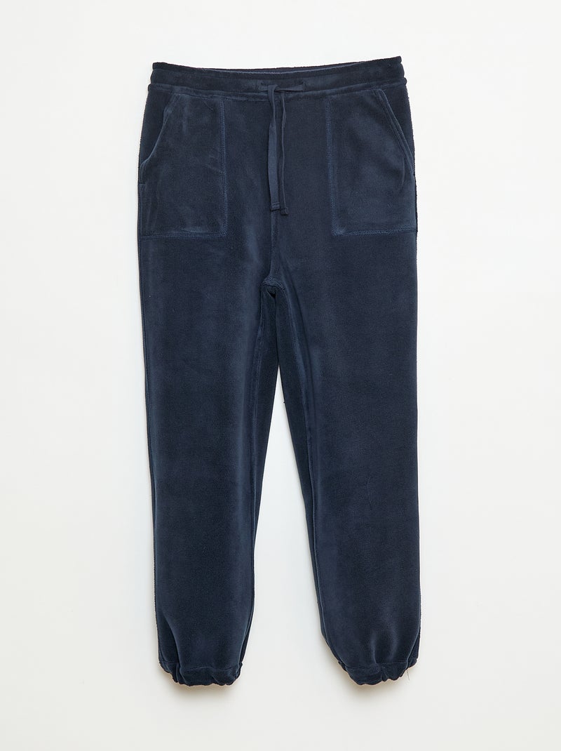 Pantaloni da jogging tinta unita con 2 tasche Blu - Kiabi