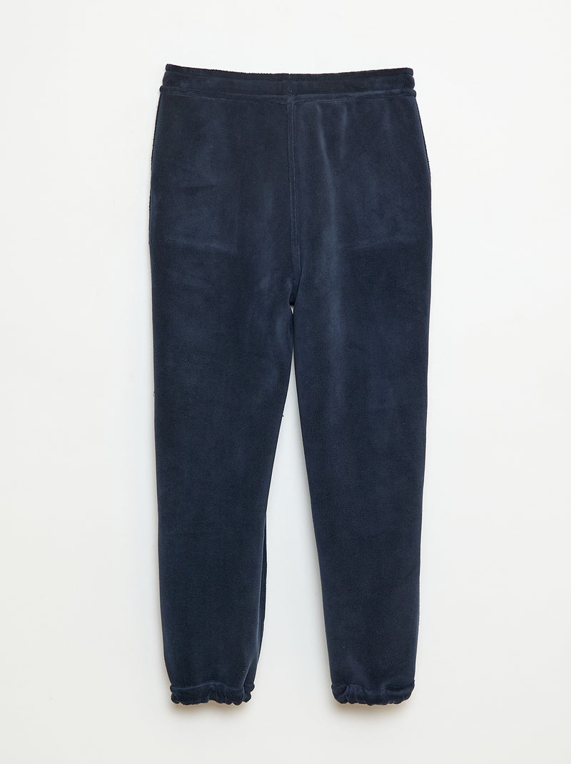 Pantaloni da jogging tinta unita con 2 tasche Blu - Kiabi