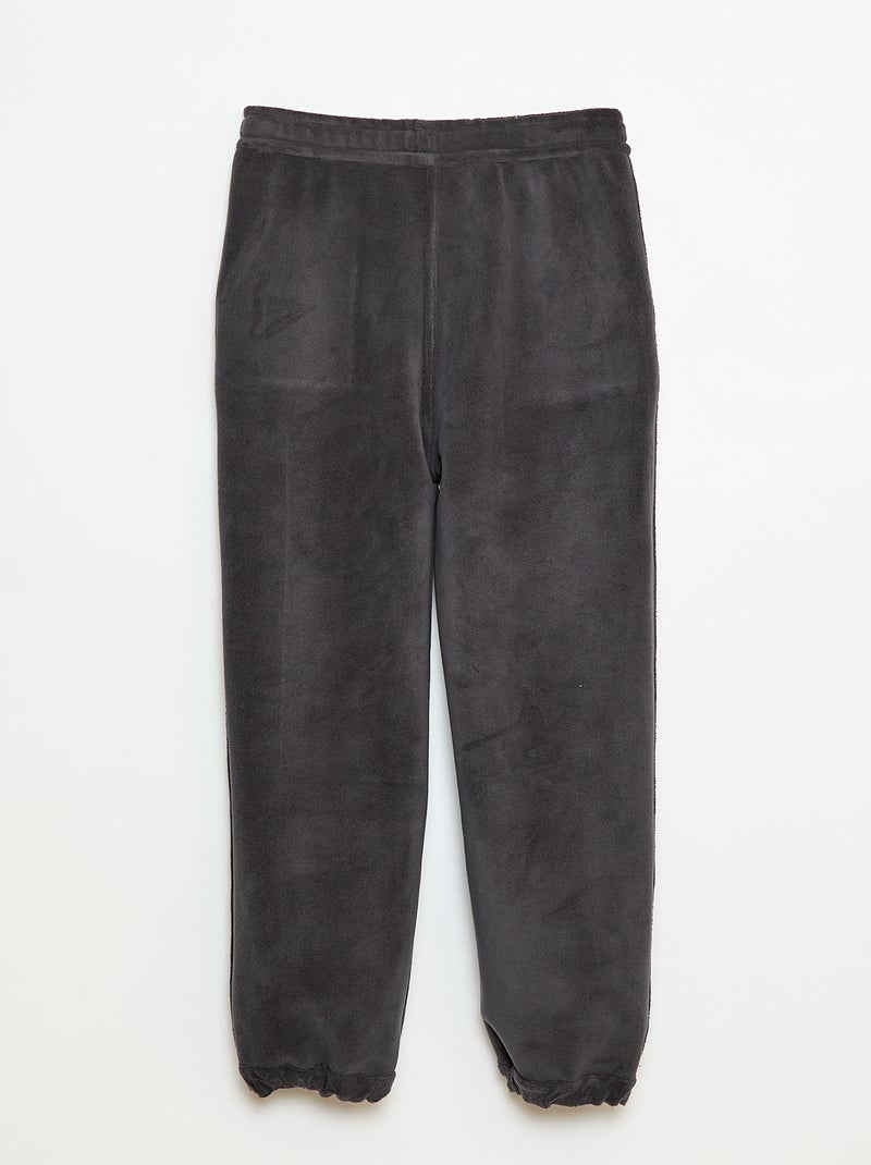 Pantaloni da jogging tinta unita con 2 tasche Nero - Kiabi