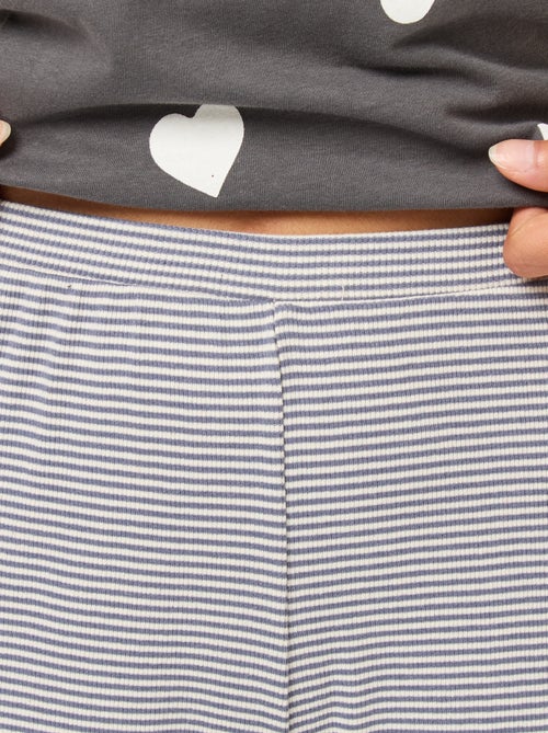 Pantaloni da notte a coste - Kiabi