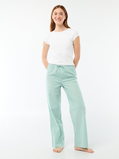 Pantaloni da pigiama in popeline - Kiabi