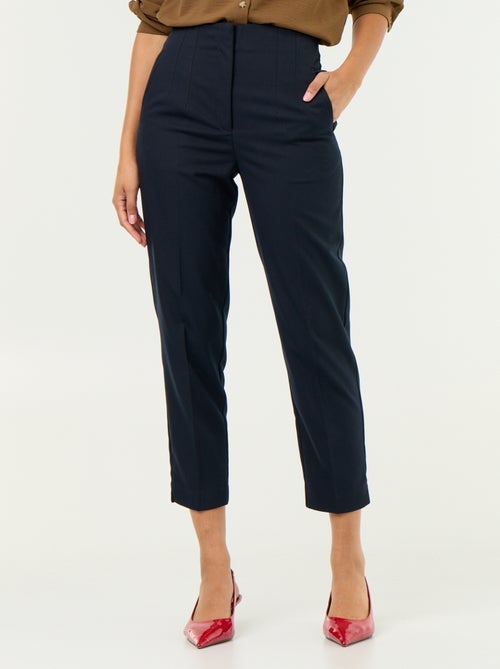 Pantaloni dritti a vita alta - Kiabi