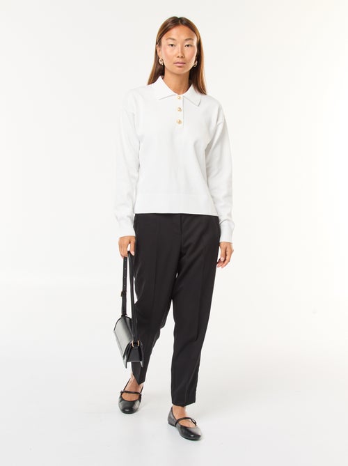 Pantaloni dritti a vita alta - Kiabi Pantaloni dritti a vita alta - Kiabi