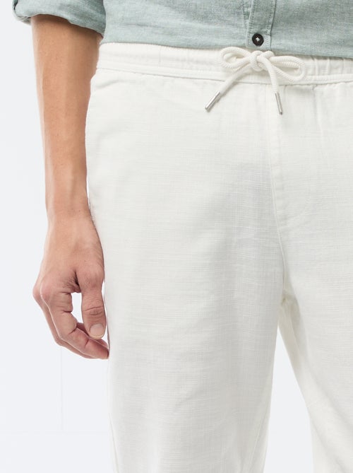 Pantaloni dritti con elastico in vita - Kiabi