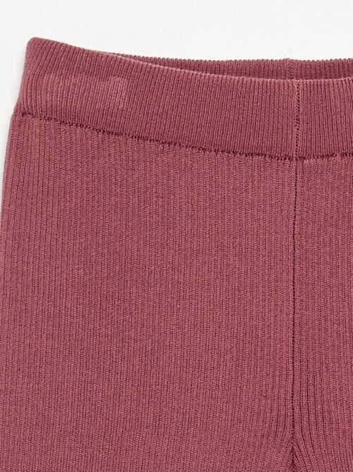 Pantaloni dritti in maglia a tinta unita - Kiabi