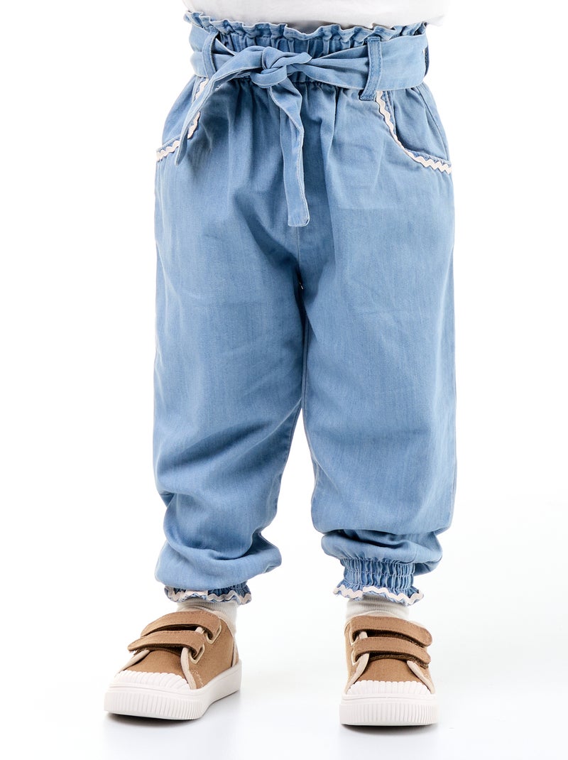 Pantaloni in denim leggero Blu - Kiabi