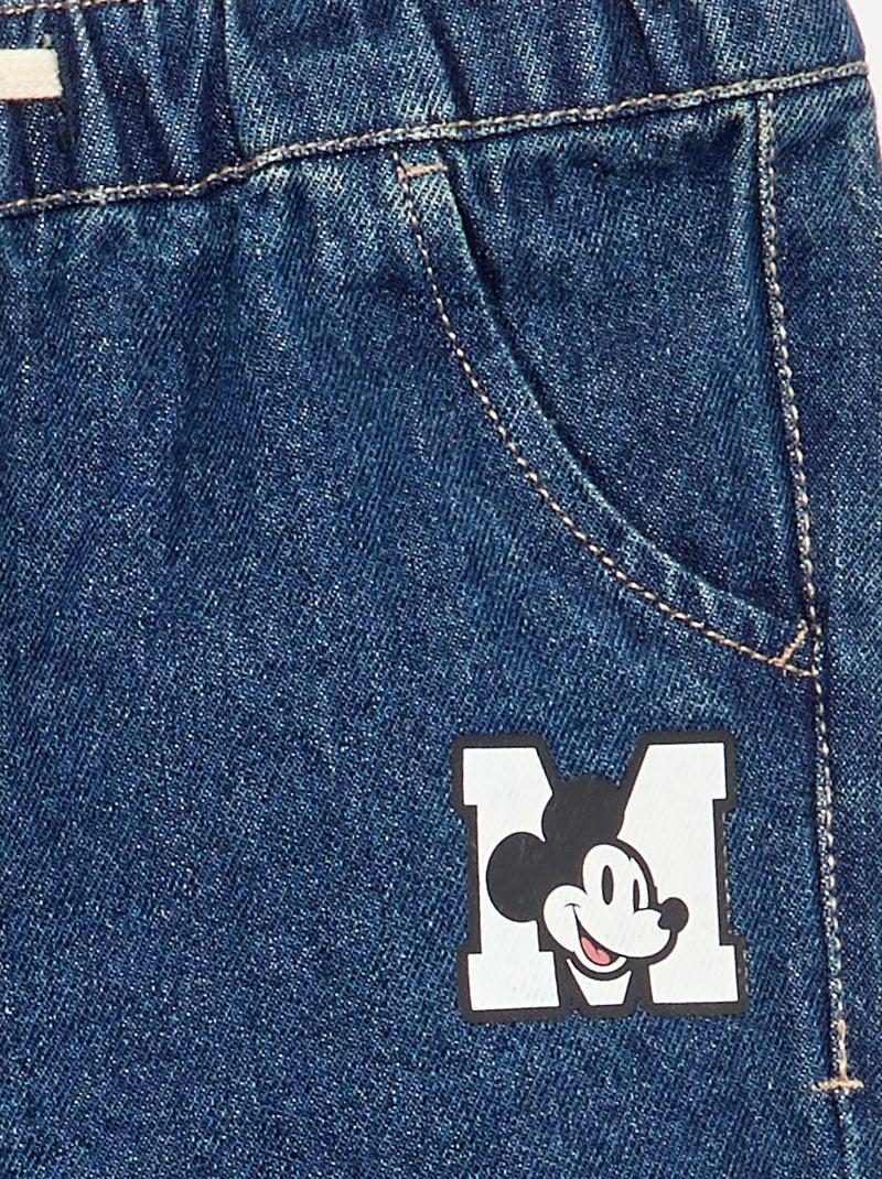 Pantaloni in denim "Mickey" "Disney" Blu - Kiabi
