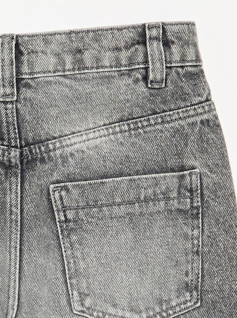 Pantaloni in denim modello barrel Grigio - Kiabi