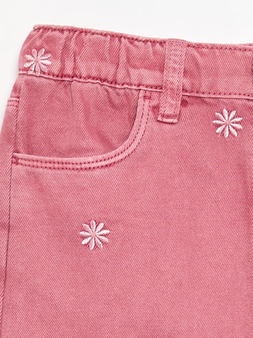 Pantaloni in denim ricamati - Kiabi