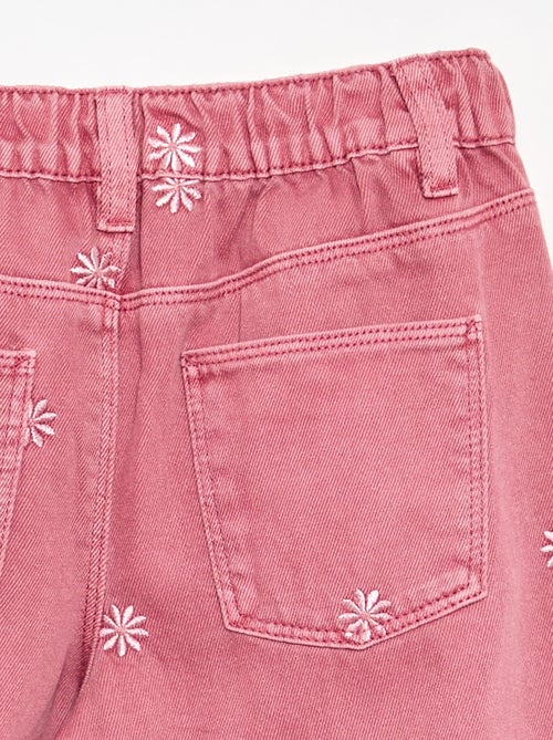Pantaloni in denim ricamati - Kiabi