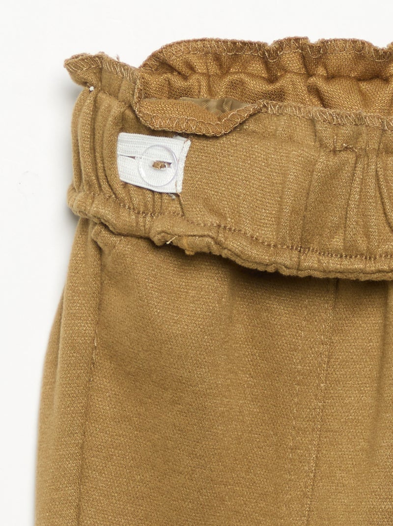 Pantaloni in flanella garzata Verde - Kiabi