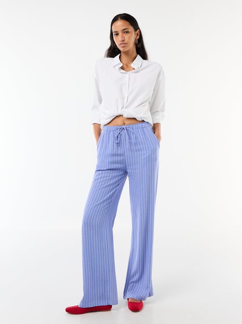 Pantaloni in lino con 2 tasche - Kiabi