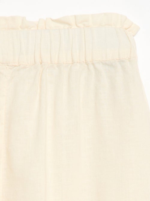 Pantaloni in misto lino - Kiabi