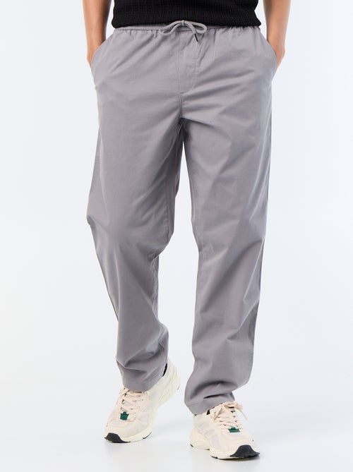 Pantaloni in tessuto effetto pelle di pesca - Kiabi
