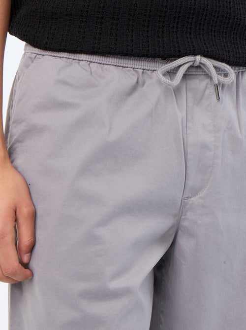 Pantaloni in tessuto effetto pelle di pesca - Kiabi