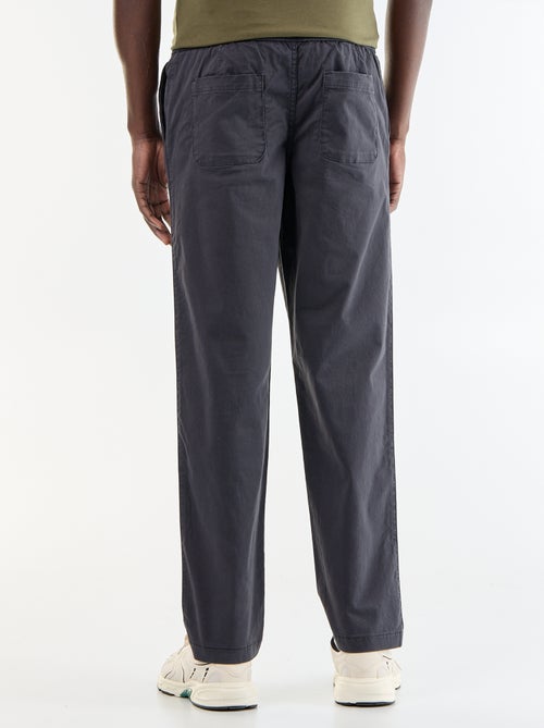 Pantaloni in tessuto effetto pelle di pesca - Kiabi