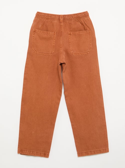 Pantaloni in twill con coulisse - Kiabi