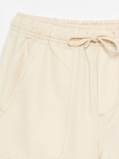 Pantaloni in twill con coulisse - Kiabi