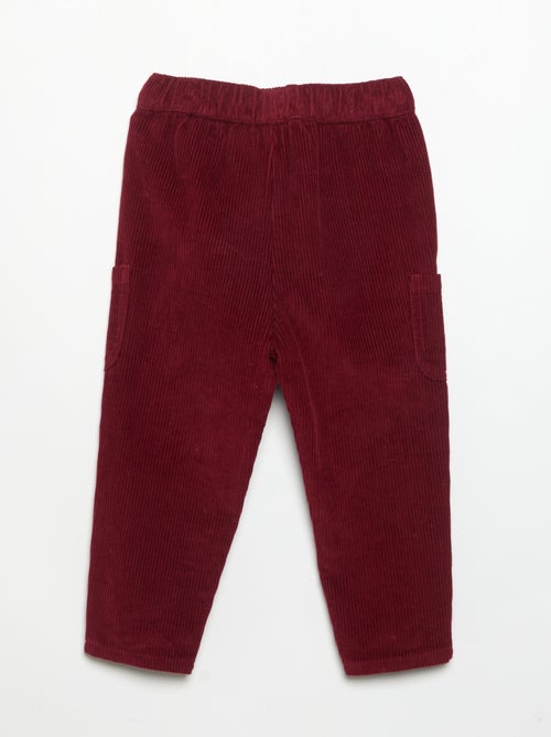Pantaloni in velluto a coste - Kiabi Pantaloni in velluto a coste - Kiabi