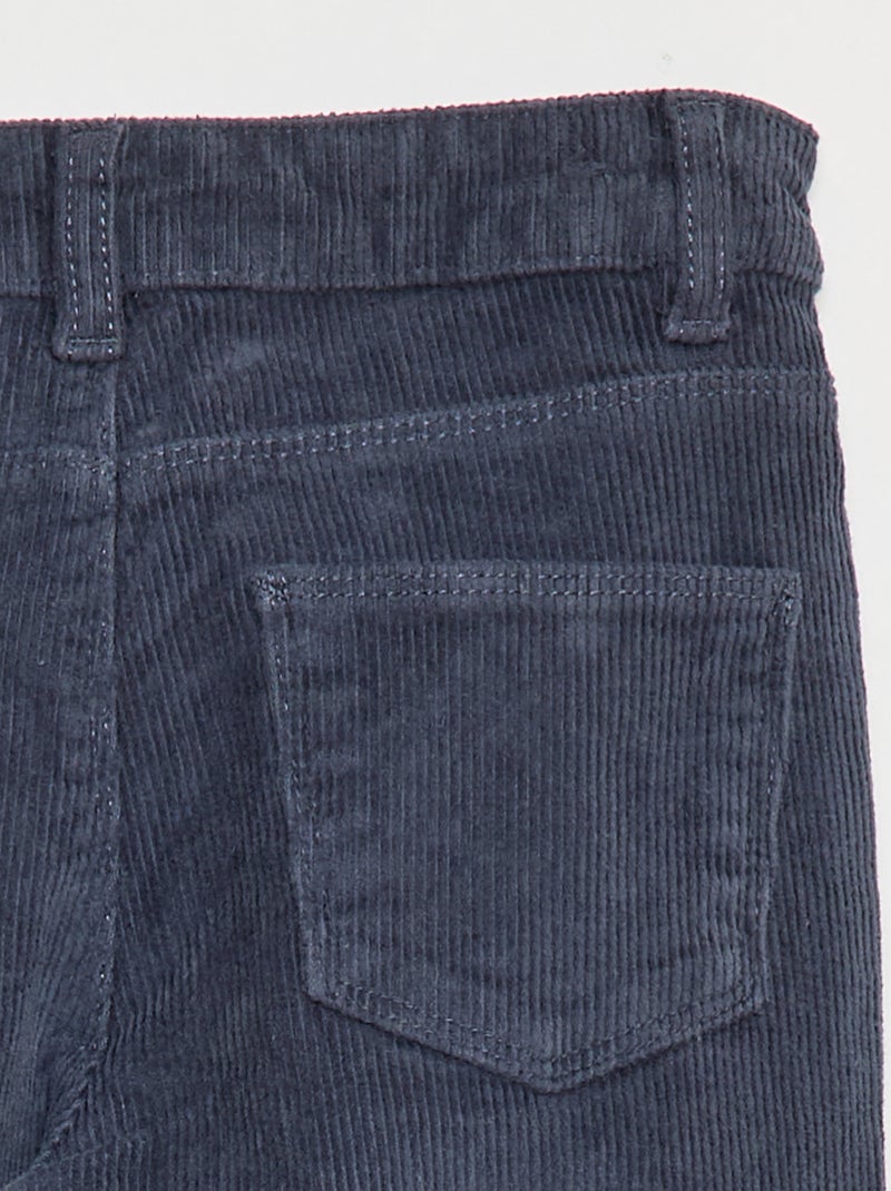 Pantaloni in velluto a zampa Grigio - Kiabi