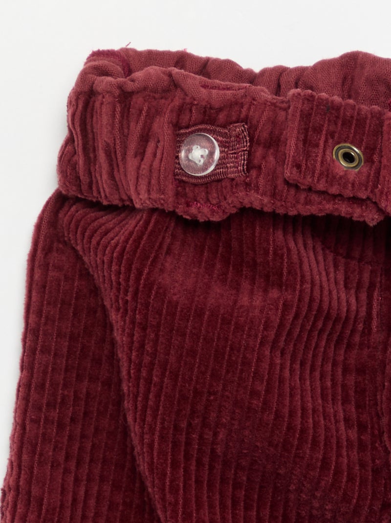 Pantaloni in velluto 'Disney' Rosso - Kiabi