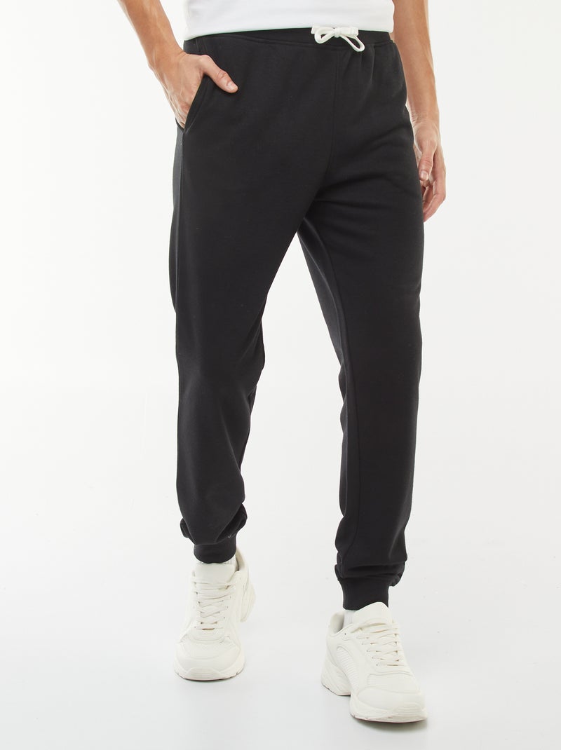 Pantaloni joggers leggeri tinta unita nero - Kiabi