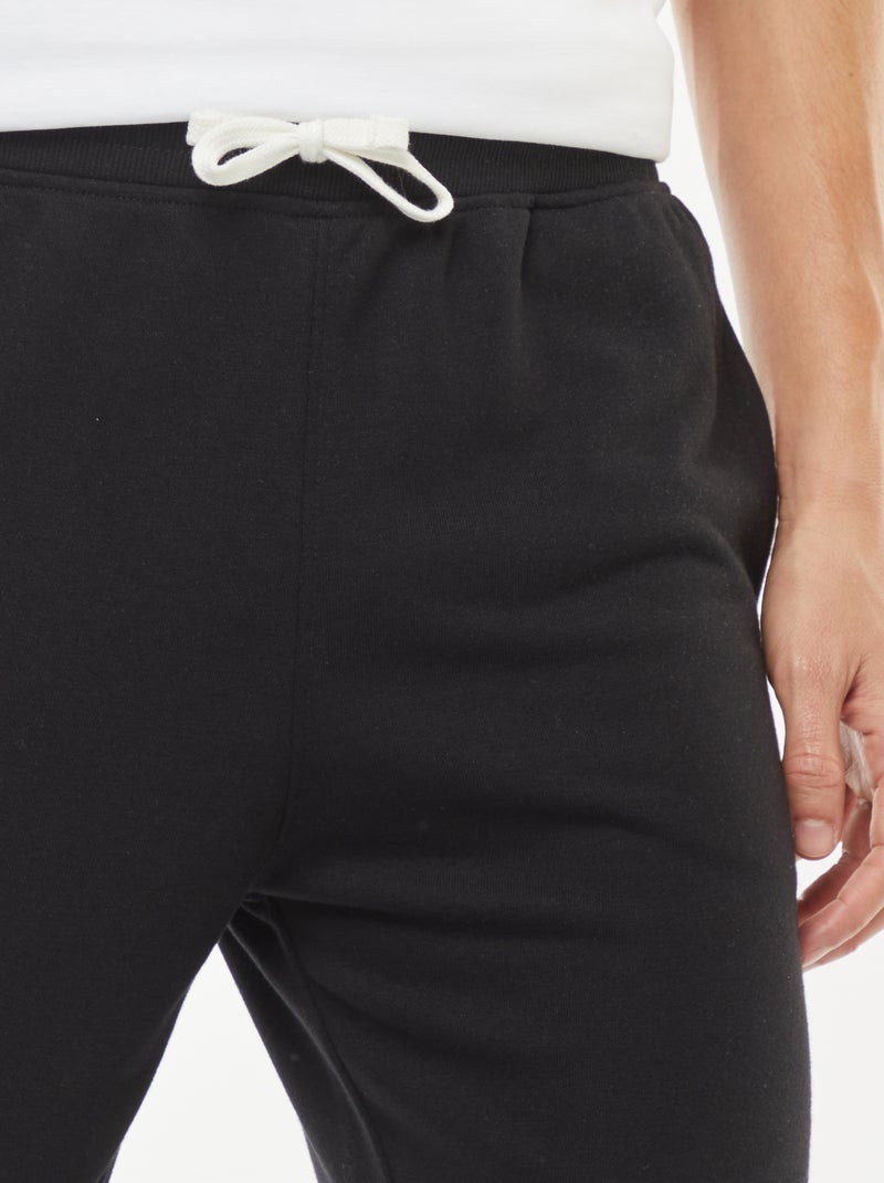 Pantaloni joggers leggeri tinta unita nero - Kiabi