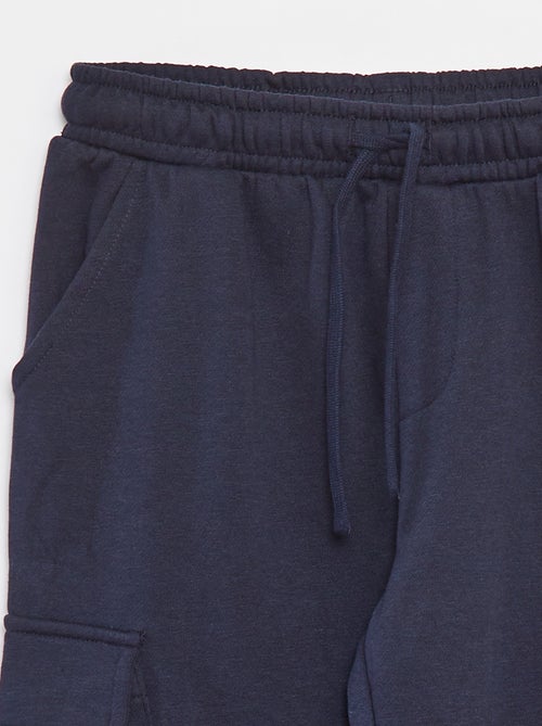 Pantaloni joggers multitasche in tessuto felpato - Kiabi