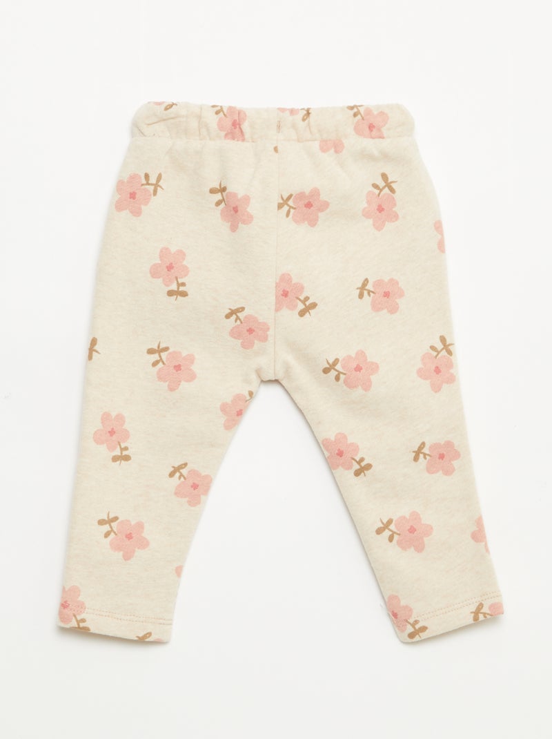 Pantaloni jogging a fantasia Beige - Kiabi