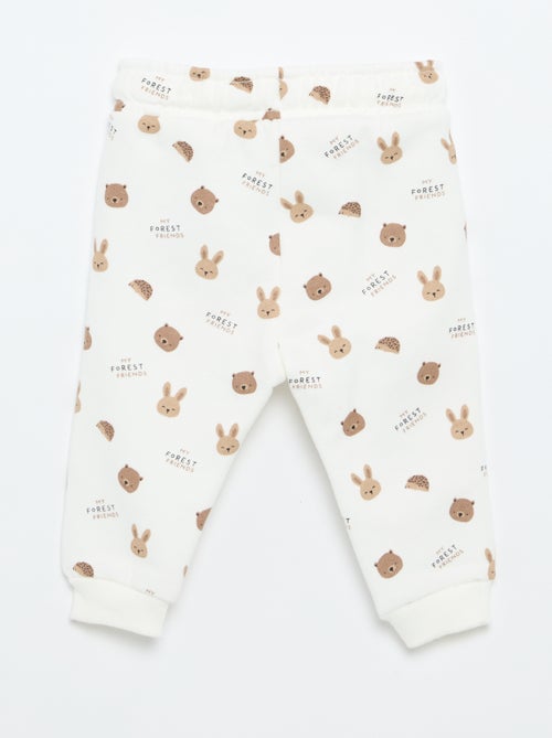 Pantaloni jogging con motivo - Kiabi