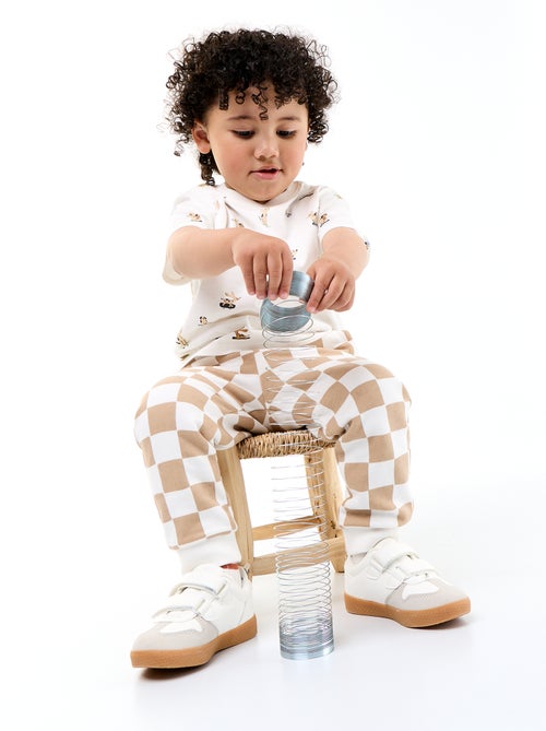 Pantaloni jogging con motivo - Kiabi