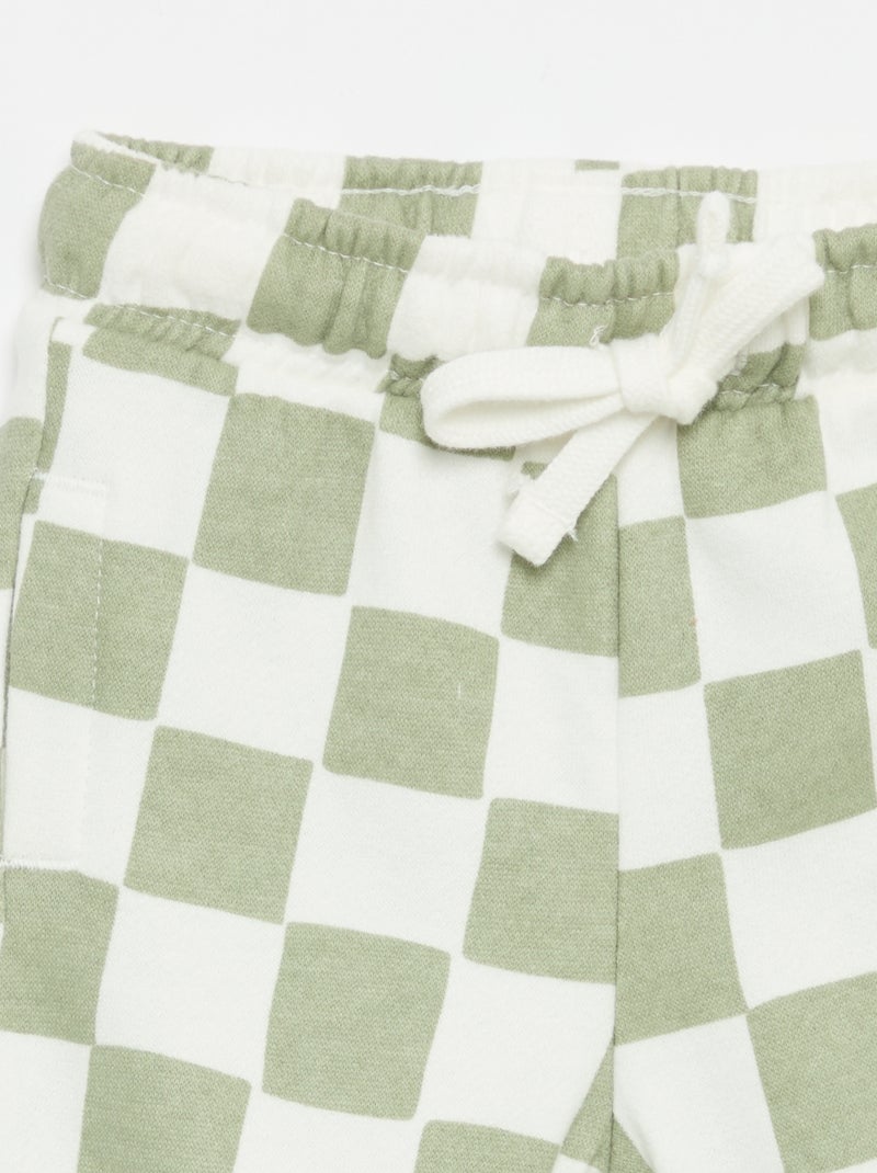 Pantaloni jogging con motivo Verde - Kiabi