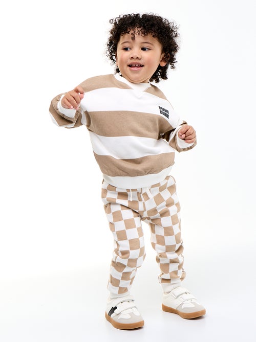 Pantaloni jogging con motivo - Kiabi