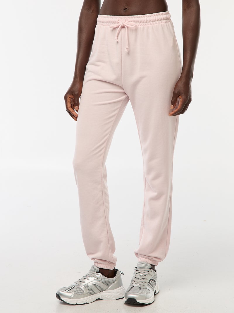 Pantaloni jogging donna French terry Rosa - Kiabi