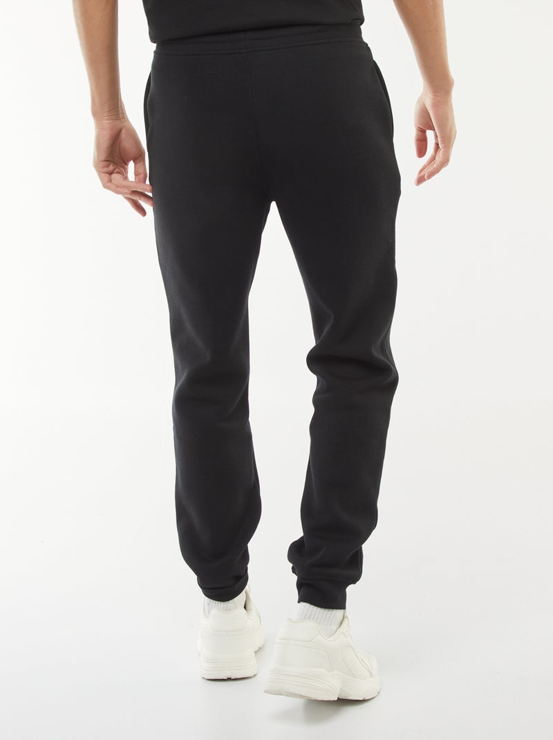 Pantaloni jogging in felpa calda nero - Kiabi
