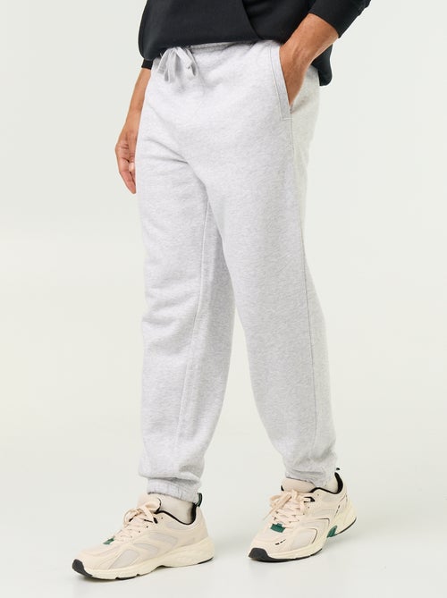Pantaloni jogging in felpa tinta unita - Kiabi